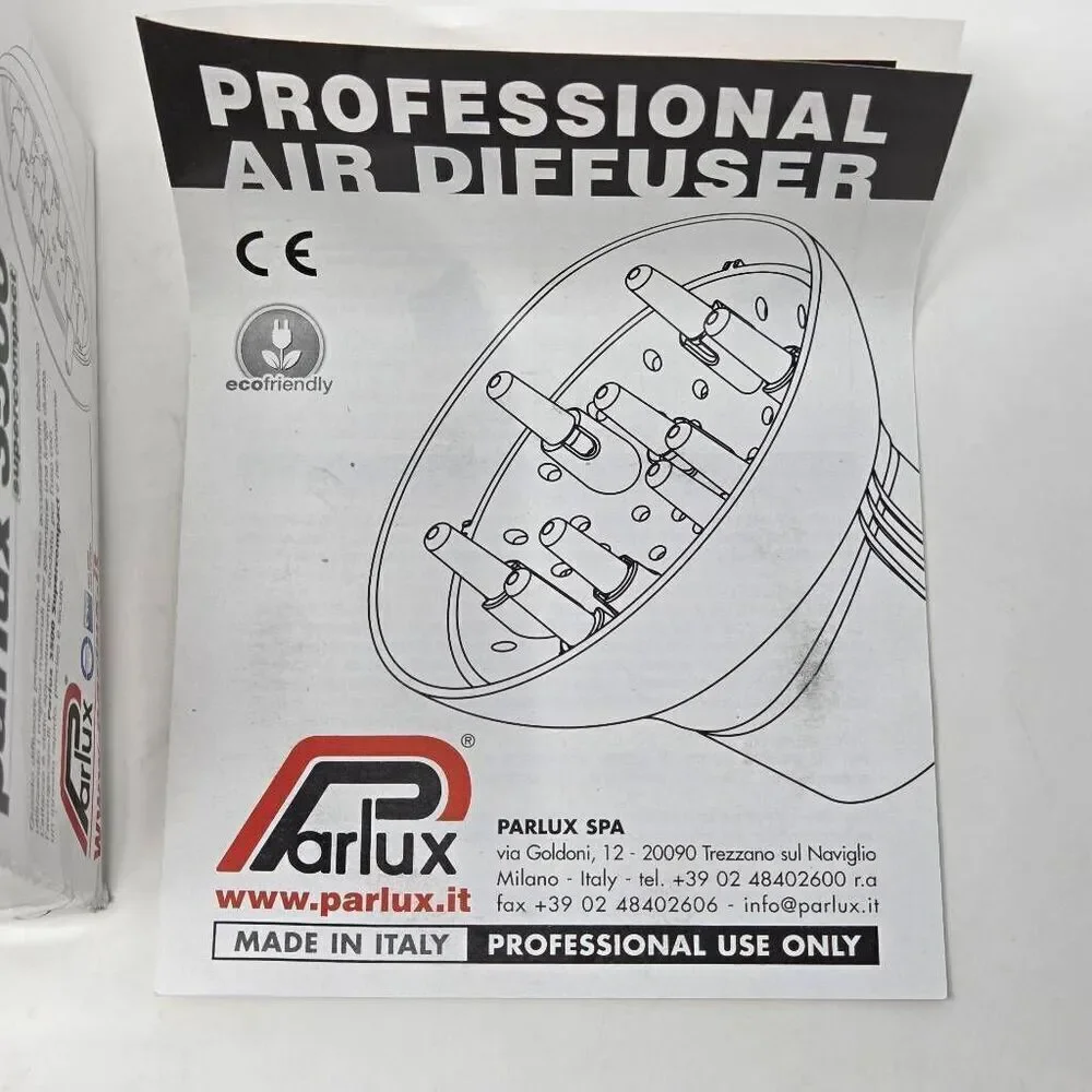 PARLUX 3500 SUPERCOMPACT DIFFUSER FINGERS SOFTSTYLER CERAMIC & IONIC EDITION